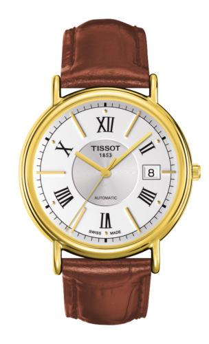 Tissot Carson Automatic 40 Yellow Gold / Silver / Strap